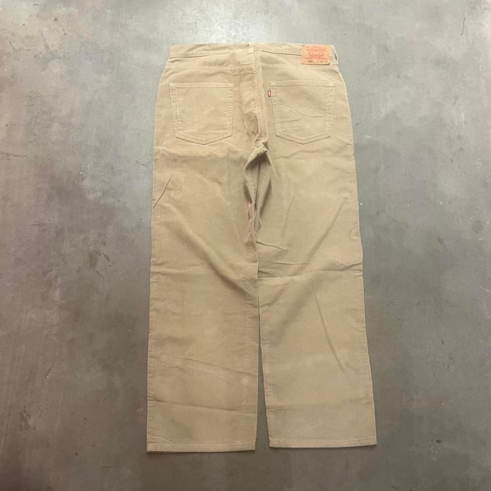 Vintage Levi's 569 loose straight men's tan corduroy pants baggy 2003
